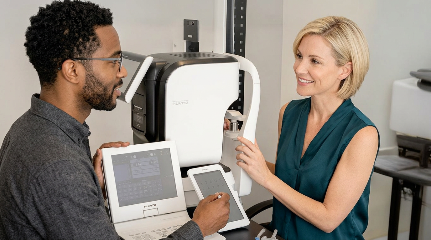 Sehtest beim Optiker