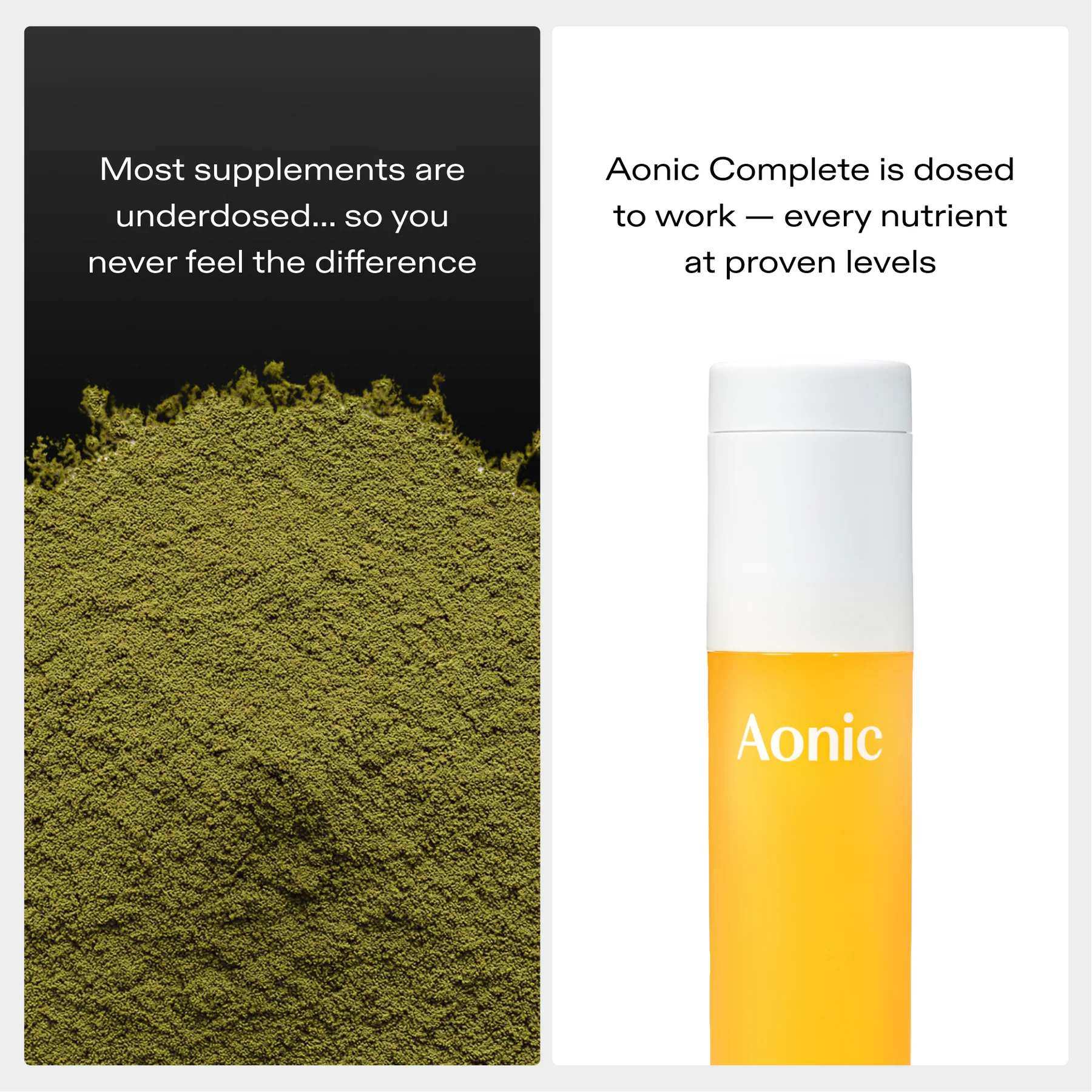 Dosed to work comparison