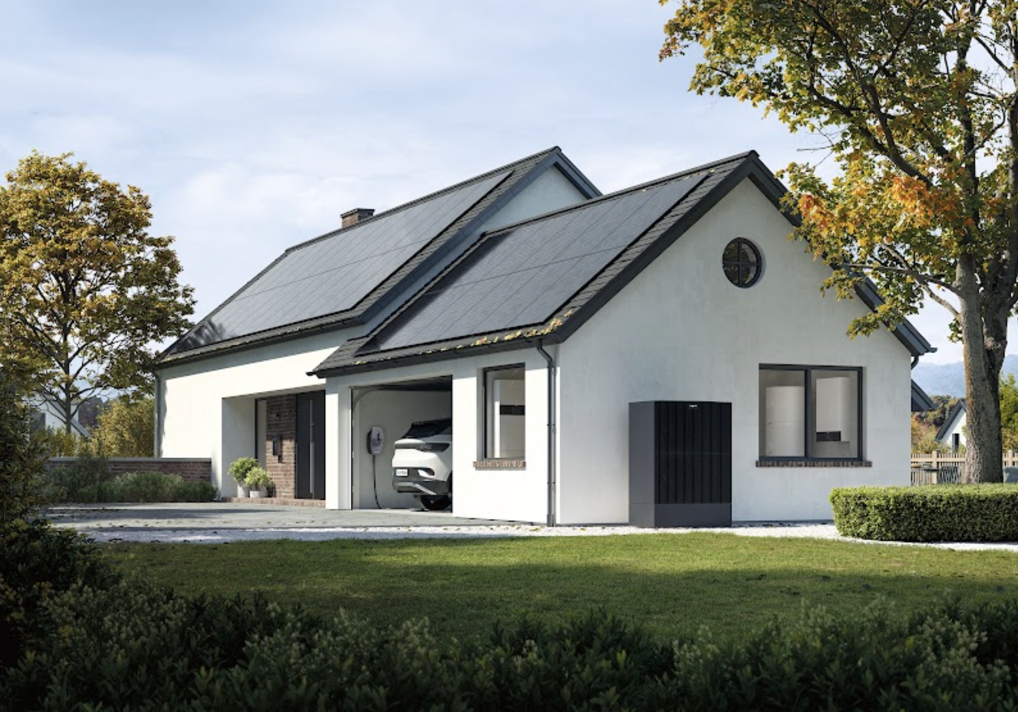 Einfamilienhaus mit Solaranlage, Wärmepumpe und Wallbox